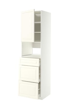 Fırın-mikrodalga Fırın Boy Dolabı, Bodbyn Kırık Beyaz, 60x60x220 Cm, 1 Kapaklı Ve 3 Çekmeceli Fırın-mikrodalga Fırın Boy Dolabı, Bodbyn Kırık Beyaz, 60x60x220 Cm, 1 Kapaklı Ve 3 Çekmeceli