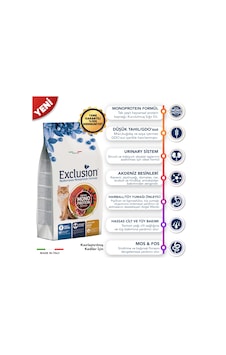 Exclusion Düşük Tahıllı Monoprotein Sığır Etli Kısırlaştırılmış Kedi Maması 1500 G Exclusion Düşük Tahıllı Monoprotein Sığır Etli Kısırlaştırılmış Kedi Maması 1500 G