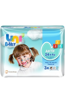 Uni Baby Aktif Islak Mendil 3 X 52'Li