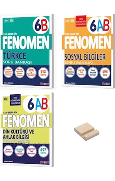 6. Sınıf B Türkçe Sosyal Ve Din 3lü Set Soru Bankası + Telefon Standı 6. Sınıf B Türkçe Sosyal Ve Din 3lü Set Soru Bankası + Telefon Standı
