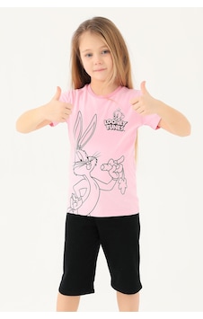 Looney Tunes L1588-2 Çocuk  Pembe Tişört