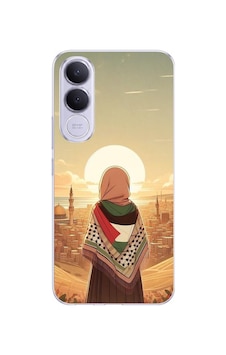Vivo V70 Fe Uyumlu Filistine Özgürlük Kız Baskılı Silikon Kılıf Renkli Vivo V70 Fe Uyumlu Filistine Özgürlük Kız Baskılı Silikon Kılıf Renkli