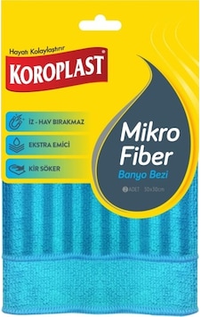Koroplast Mikrofiber Banyo Bezi Mavi 30 x 30 CM 6 x 2'li Koroplast Mikrofiber Banyo Bezi Mavi 30 x 30 CM 6 x 2'li