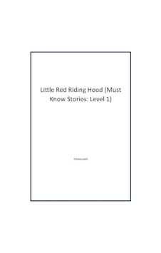 Little Red Riding Hood Must Know Stories: Level 1 Franklin Watts