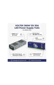 Enerji Aydınlatma / 30a Slim Led Trafo 12v