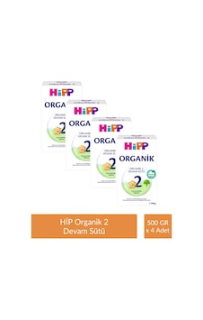 Hipp 2 Organik Devam Sütü 500 G x 4 Adet Hipp 2 Organik Devam Sütü 500 G x 4 Adet
