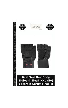 Özel Seri Rex Body Eldiveni Siyah Xxl 50 Egzersiz Koruma Yazlık Dİğer