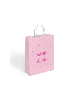 Baskılı Pembe Renk Kraft Çanta-500 Adet-tek Renk Çift Taraf Baskılı - 32 20 32 Baskılı Pembe Renk Kraft Çanta-500 Adet-tek Renk Çift Taraf Baskılı - 32 20 32