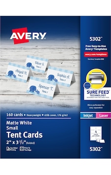5302 Küçük Çadır Kart, Beyaz, 2 X 3 1/2, 4 Kart/ Box 160 Cok Renkli 5302 Küçük Çadır Kart, Beyaz, 2 X 3 1/2, 4 Kart/ Box 160 Cok Renkli