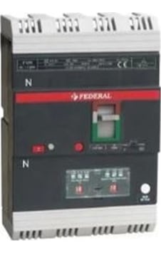 Federal 160a Kaçak Akım Korumalı Kompakt Şalter Federal 160a Kaçak Akım Korumalı Kompakt Şalter