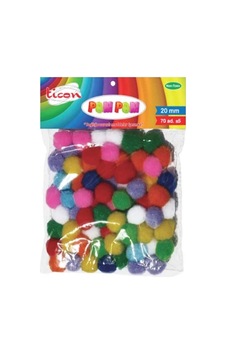 Ticon Ponpon Renkli 20mm 70li - 3 Paket Ticon Ponpon Renkli 20mm 70li - 3 Paket