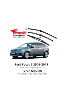 Ford Focus 2 2004 - 2011 Ön ve Arka Muz Silecek Takımı Ford Focus 2 2004 - 2011 Ön ve Arka Muz Silecek Takımı