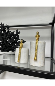 Gold Düşünen Adam Mermer Set Gold Düşünen Adam Mermer Set