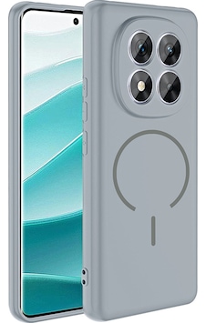 Xiaomi Redmi Note 14 Pro 4g Kılıf M-safe Şarj Özellikli Zore Meta Kapak Titanyum-Gri Xiaomi Redmi Note 14 Pro 4g Kılıf M-safe Şarj Özellikli Zore Meta Kapak Titanyum-Gri