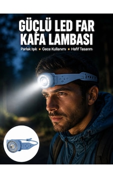 Mey İthalat Led Kafa Lambası Kamp Yürüyüş Ve Gece Kullanımı İçin Yeni Nesil Çok Renkli