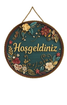 Kapı Süsü Ahşap Mdf "hoşgeldiniz" Yazılı - Çiçek Desenli - 2d Flat - Uv Baskılı Yeşil Kapı Süsü Ahşap Mdf "hoşgeldiniz" Yazılı - Çiçek Desenli - 2d Flat - Uv Baskılı Yeşil