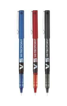 Pilot V5 Hi-Tecpoint 3'lü Iğne Uçlu Roller Kalem Seti Pilot V5 Hi-Tecpoint 3'lü Iğne Uçlu Roller Kalem Seti