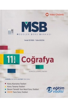 11.Sınıf Coğrafya Msb Modüler Soru Bankası - Eğitim Vadisi 11.Sınıf Coğrafya Msb Modüler Soru Bankası - Eğitim Vadisi