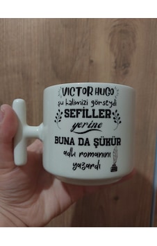 Krem Rengi Eğlenceli Yazılı Esprili Özel Tasarım Baskılı T Kupa Bardak Latte Bardağı Beyaz Krem Rengi Eğlenceli Yazılı Esprili Özel Tasarım Baskılı T Kupa Bardak Latte Bardağı Beyaz