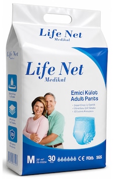 Life Net Medikal Yetişkin Hasta Bezi Külodlu M Beden Yüksek Emici Bez Medium M 30 Adet Life Net Medikal Yetişkin Hasta Bezi Külodlu M Beden Yüksek Emici Bez Medium M 30 Adet