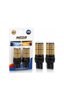 Mega Oto Market T20 Çift Duy 144 Led Turuncu Oto Ampul 2 Adet Stop, Fren Ve Sinyal Led Lambası