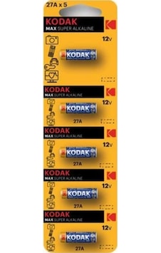 Kodak 5 Adet Ultra Alkaline 27A Kumanda Pili 30414402 Kodak 5 Adet Ultra Alkaline 27A Kumanda Pili 30414402
