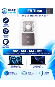 Apple Uyumlu Macbook Air & Pro M2 - M3 - M4 - M5 Yedek Klavye Tuşu Ve Mekanizması /f9 Tuşu Apple Uyumlu Macbook Air & Pro M2 - M3 - M4 - M5 Yedek Klavye Tuşu Ve Mekanizması /f9 Tuşu