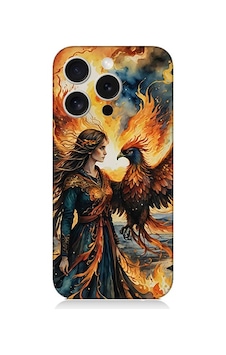 Apple Uyumlu iPhone 15 Pro Max Anka Kuşu Desenli Silikon Kılıf Silikon Apple Uyumlu iPhone 15 Pro Max Anka Kuşu Desenli Silikon Kılıf Silikon