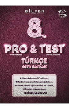8.Sınıf Pro&Test Türkçe Soru Bankası- Bilfen Yayınları 8.Sınıf Pro&Test Türkçe Soru Bankası- Bilfen Yayınları
