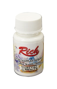 Rich Kumaş Boyası Opak 50 cc Beyaz 3014 Rich Kumaş Boyası Opak 50 cc Beyaz 3014