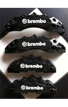 Her Araca Uyumlu Brembo Kaliper Kapağı Siyah Renk 4'lü Set
