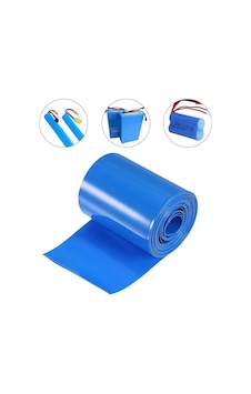 3 Mt Pvc Isı Borusu Mavi Shrınk 75 Mm 18650 Pil Yalıtım Isı Büzülme Kablo Kılıfı 3 Mt Pvc Isı Borusu Mavi Shrınk 75 Mm 18650 Pil Yalıtım Isı Büzülme Kablo Kılıfı