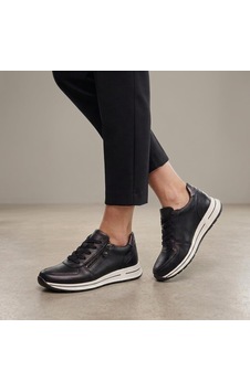 Greyder 36342 Kadın Hakiki Deri Fermuarlı Casual Ayakkabı Siyah