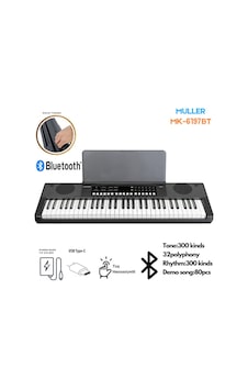 Müller Mk-6197bt 61 Tuş Org Tuş Hassasiyetli Bluetooth Özellikli
