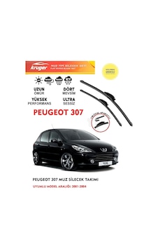 Peugeot 307 Muz Silecek Silgi Silgeç Takımı 2004 Model Araca Özel Aparat Peugeot 307 Muz Silecek Silgi Silgeç Takımı 2004 Model Araca Özel Aparat