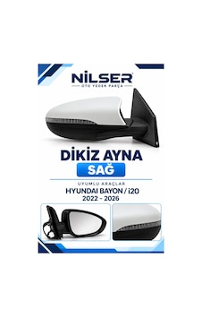 Hyundai Bayon - İ20 Sağ Ayna Elekt Sinyalli Katlanır 8 Fiş 2022-26 Hyundai Bayon - İ20 Sağ Ayna Elekt Sinyalli Katlanır 8 Fiş 2022-26