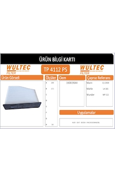 Tp 4112 Polen Fıltresı Volkswagen Golf V-passat-caddy Iıı / Aud Tp 4112 Polen Fıltresı Volkswagen Golf V-passat-caddy Iıı / Aud