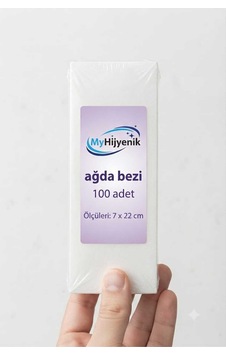 Ağda Bezi 7 22 Cm Profesyonel Yırtılmaz Çift Taraflı 1 Paket 100 Adet
