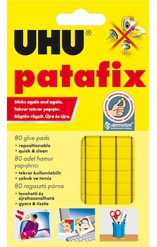 Uhu Patafix Sarı Hamur Yapıştırıcı 80’Li Paket Uhu Patafix Sarı Hamur Yapıştırıcı 80’Li Paket