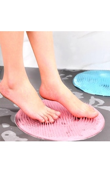 Plentiful Silikon Fırçalı Banyo Masaj Matı Ve Ayaklar İçin Topuk Masaj Paspası Plentiful Silikon Fırçalı Banyo Masaj Matı Ve Ayaklar İçin Topuk Masaj Paspası