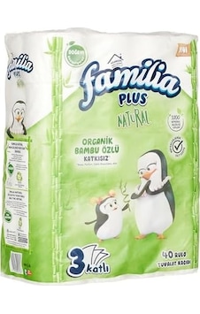 Familia Plus Natural 40'lı Paket Tuvalet Kağıdı Familia Plus Natural 40'lı Paket Tuvalet Kağıdı