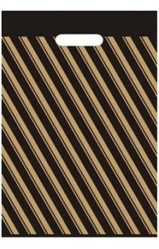 Takviyeli Çizgili Siyah Poşet 26X38 Cm 100 Adet Takviyeli Çizgili Siyah Poşet 26X38 Cm 100 Adet