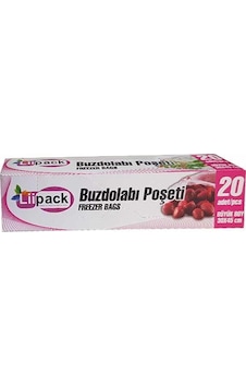 LiiPack Büyük Boy Buzdolabı Poşeti 20'li 30 x 45 CM