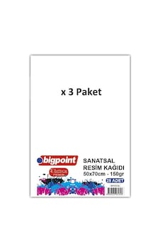 Bigpoint Sanatsal Resim Kağıdı 135 Gram 50x70cm - 10 Yaprak X 3 Paket Bigpoint Sanatsal Resim Kağıdı 135 Gram 50x70cm - 10 Yaprak X 3 Paket
