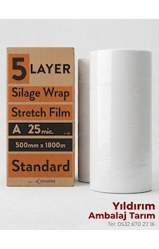 Silaj Streci 25mic 50cmx1800mt Ecoplast Standart