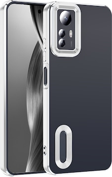 Xiaomi Redmi Note 12s Kılıf Kamera Korumalı Logo Gösteren Zore Omega Kapak Gümüş Xiaomi Redmi Note 12s Kılıf Kamera Korumalı Logo Gösteren Zore Omega Kapak Gümüş