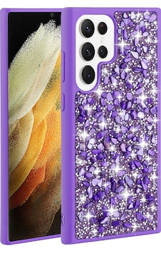 Galaxy S23 Ultra Uyumlu Parlak Taşlı Tasarım Zore Linea Kılıf-mor Mor Galaxy S23 Ultra Uyumlu Parlak Taşlı Tasarım Zore Linea Kılıf-mor Mor