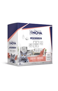 Mycat Nova Hassas Kediler İçin Topaklaşan Bentonit Kedi Kumu 10 L Mycat Nova Hassas Kediler İçin Topaklaşan Bentonit Kedi Kumu 10 L