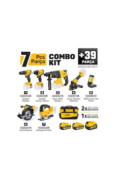 Sgs5452 Combo Set 7 Parça Şarjlı Matkap Hilti Taşlama Somun Sıkma Sunta Kesme Dekuğaj Testere Sgs5452 Combo Set 7 Parça Şarjlı Matkap Hilti Taşlama Somun Sıkma Sunta Kesme Dekuğaj Testere