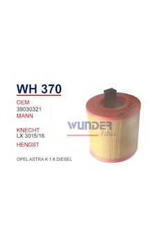 HAVA FILTRESI OPEL ASTRA K 1.6 CDTI WH370 39030321 HAVA FILTRESI OPEL ASTRA K 1.6 CDTI WH370 39030321